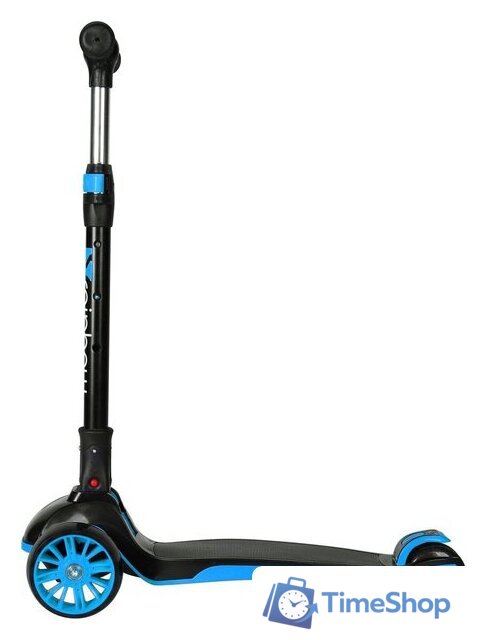 Трехколесный самокат Novatrack Rainbow 120 120BB.RAINBOW.BBL25 (черный/синий) - Изображение №3 — Интернет-магазин Time-Shop