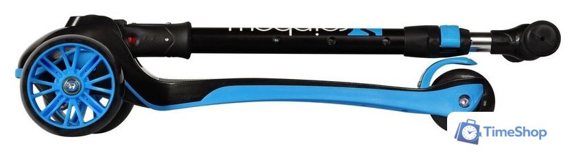 Трехколесный самокат Novatrack Rainbow 120 120BB.RAINBOW.BBL25 (черный/синий) - Изображение №4 — Интернет-магазин Time-Shop