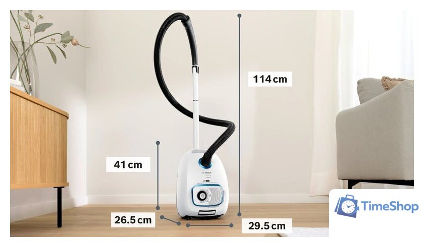 Пылесос Bosch Serie 4 ProHygienic BGL41SIL2H - Изображение №6 — Интернет-магазин Time-Shop