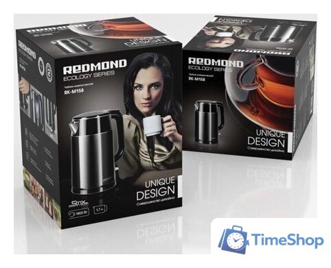 Электрический чайник Redmond (Редмонд) RK-M158 (черный) - Изображение №2 — Интернет-магазин Time-Shop