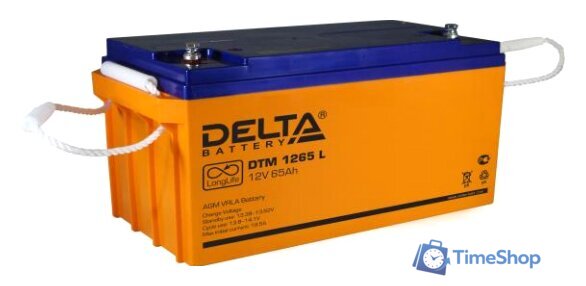 Аккумулятор для ИБП Delta DTM 1265 L (12В/65 А·ч) - Изображение №1 — Интернет-магазин Time-Shop