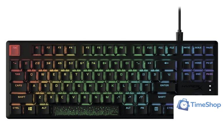 Клавиатура HyperX Alloy Origins Core PBT (HyperX Aqua, нет кириллицы) - Изображение №3 — Интернет-магазин Time-Shop