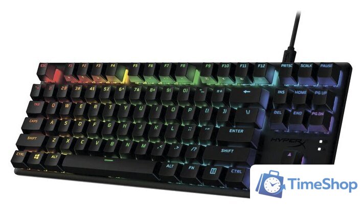 Клавиатура HyperX Alloy Origins Core PBT (HyperX Aqua, нет кириллицы) - Изображение №4 — Интернет-магазин Time-Shop