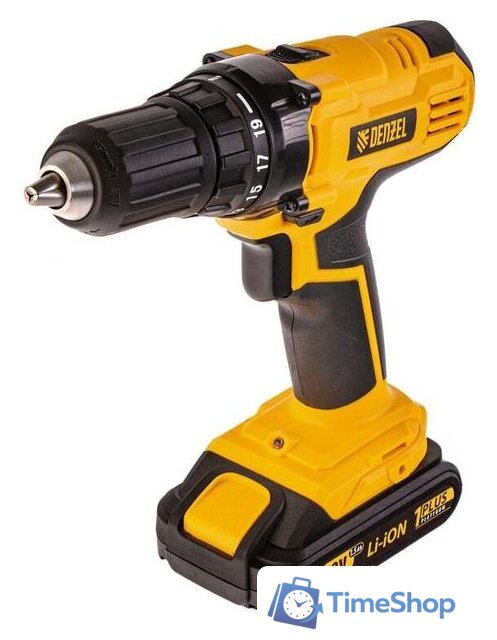Дрель-шуруповерт Denzel CDL-IB-18-02 (с 2-мя АКБ, кейс) - Изображение №1 — Интернет-магазин Time-Shop