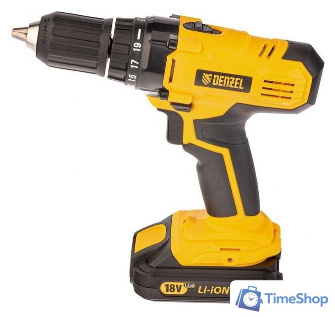 Дрель-шуруповерт Denzel CDL-IB-18-02 (с 2-мя АКБ, кейс) - Изображение №13 — Интернет-магазин Time-Shop