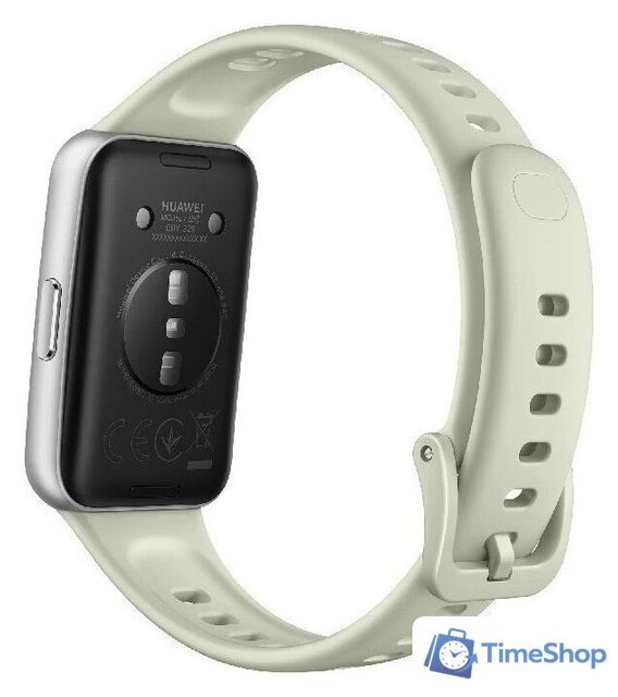 Фитнес-браслет Huawei Band 11 (серебристый алюминиевый корпус, с зеленым силиконовым ремешком, международная версия) - Изображение №4 — Интернет-магазин Time-Shop