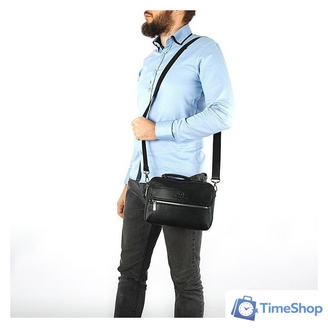 Мужская сумка Francesco Molinary 356-Q6612-4-BLK - Изображение №2 — Интернет-магазин Time-Shop