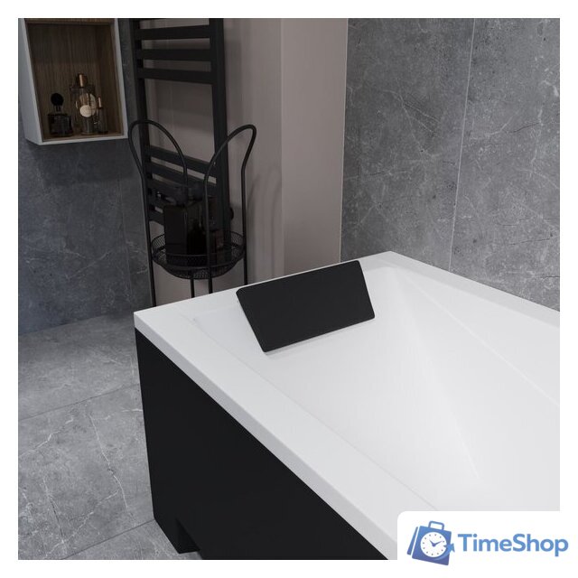 Ванна Lauter Estelle 140 21206040 (с ножками, черным подголов.,черным лиц. и торц.экраном) - Изображение №22 — Интернет-магазин Time-Shop