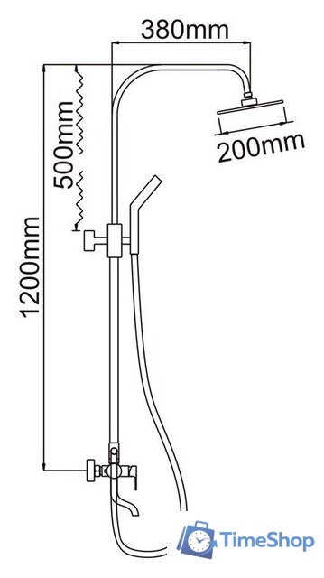 Душевая система  Ledeme L2443 - Изображение №11 — Интернет-магазин Time-Shop