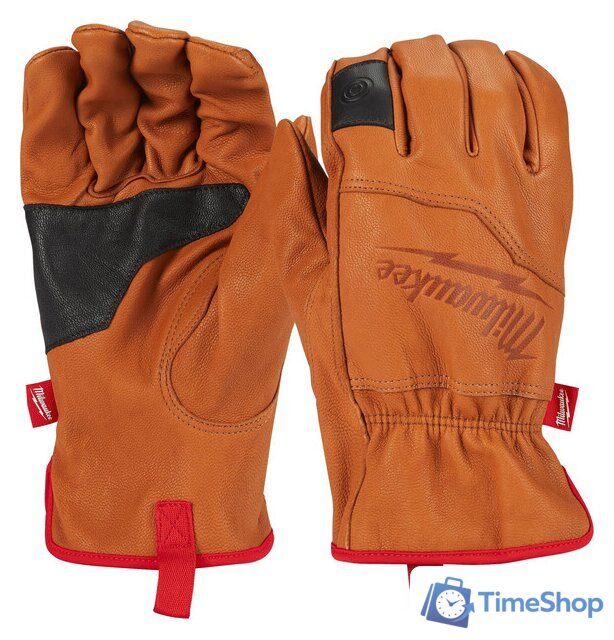Перчатки из натуральной кожи Milwaukee 10/XL 4932478125 - Изображение №1 — Интернет-магазин Time-Shop