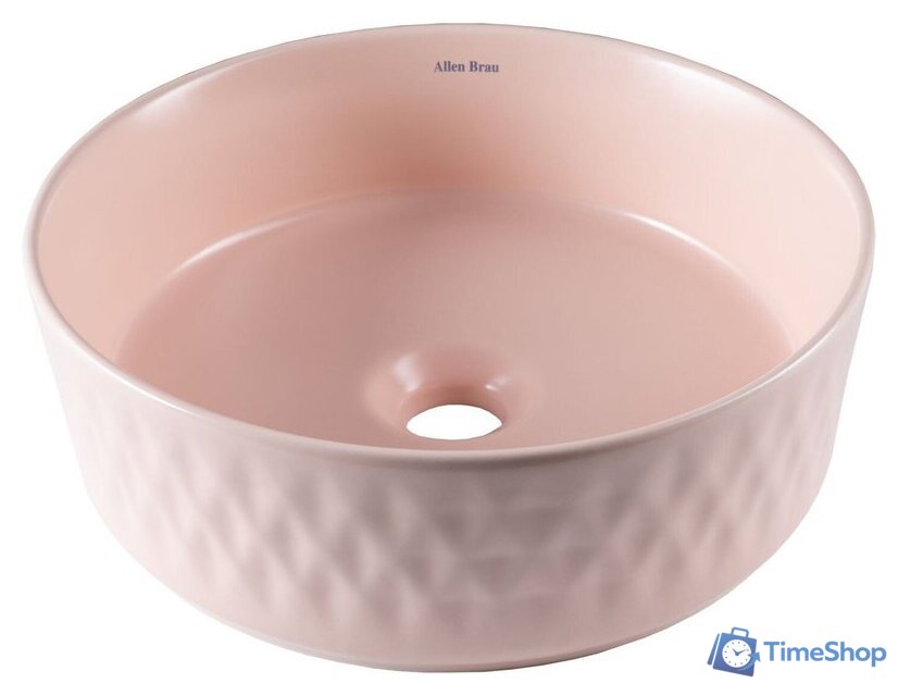 Умывальник Allen Brau Fantasy Romb 36 4.11033.SM розовый - Изображение №6 — Интернет-магазин Time-Shop