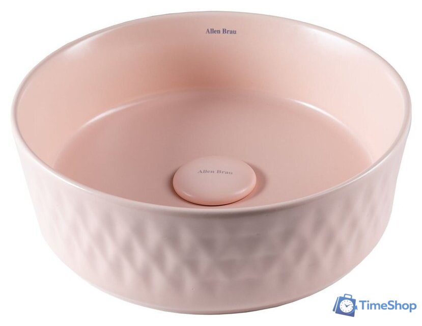 Умывальник Allen Brau Fantasy Romb 36 4.11033.SM розовый - Изображение №1 — Интернет-магазин Time-Shop