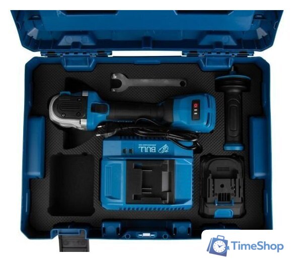 Угловая шлифмашина Bull CSG 1812-1 SR XLTpro Xcase 1333997 (с 1-м АКБ, кейс) - Изображение №12 — Интернет-магазин Time-Shop
