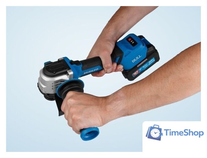 Угловая шлифмашина Bull CSG 1812-1 SR XLTpro Xcase 1333997 (с 1-м АКБ, кейс) - Изображение №14 — Интернет-магазин Time-Shop