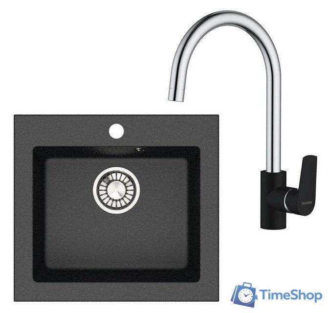 Кухонная мойка Berge BR-4803 + смеситель RedBlu by Damixa Origin Balance 7907 - Изображение №1 — Интернет-магазин Time-Shop