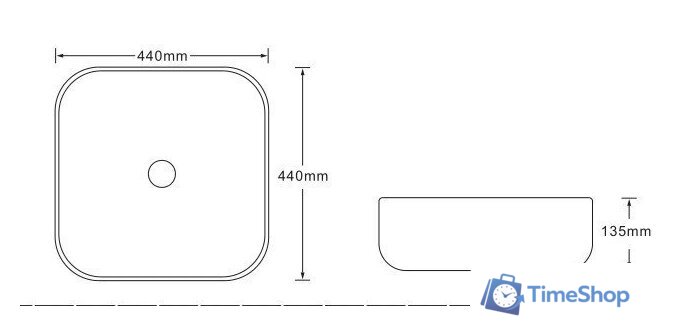 Умывальник SantiLine SL-7024 - Изображение №2 — Интернет-магазин Time-Shop