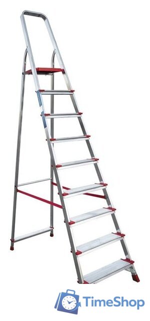 Лестница-стремянка Новая высота NV 511 алюминиевая индустриальная 9 ступеней (5110109) - Изображение №1 — Интернет-магазин Time-Shop