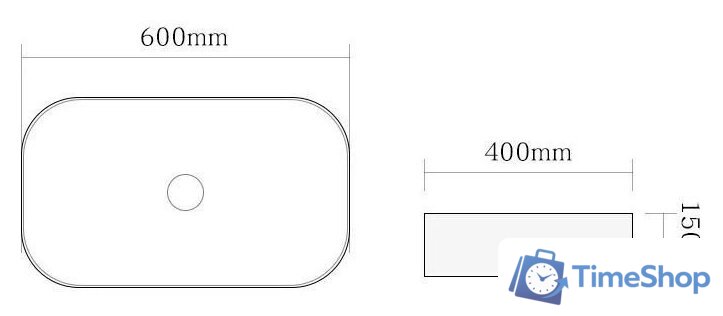 Умывальник SantiLine SL-1017 - Изображение №2 — Интернет-магазин Time-Shop