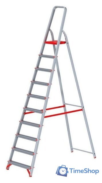Лестница-стремянка Новая высота NV 311 алюминиевая профессиональная 10 ступеней - Изображение №2 — Интернет-магазин Time-Shop