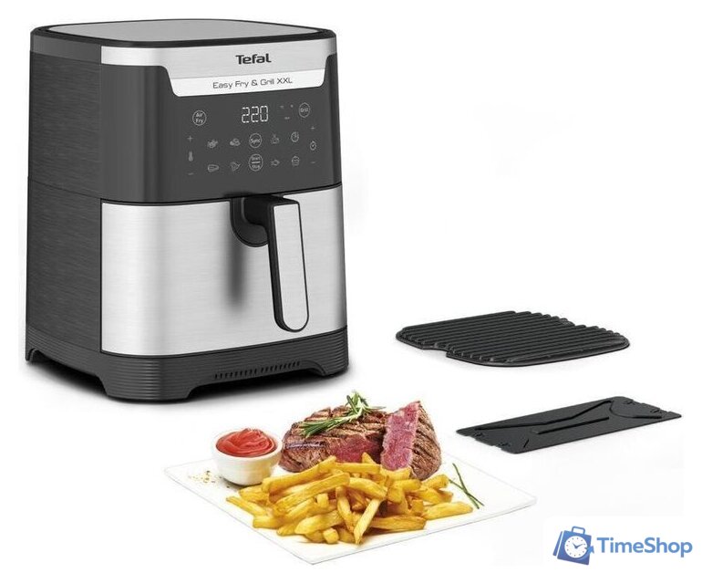 Аэрогриль (аэрофритюрница) Tefal EY801D15 - Изображение №2 — Интернет-магазин Time-Shop