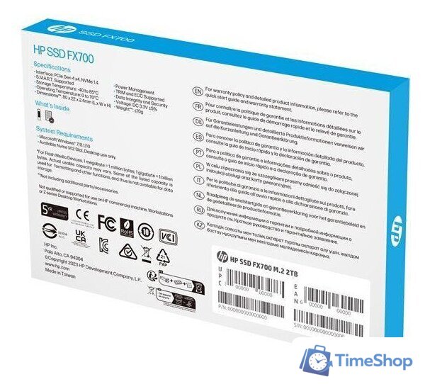 SSD HP FX700 2TB 8U2N5AA - Изображение №5 — Интернет-магазин Time-Shop