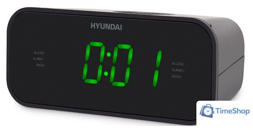 Настольные часы Hyundai H-RCL221 (зеленый) - Изображение №1 — Интернет-магазин Time-Shop
