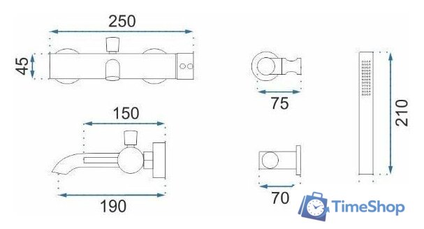 Смеситель Rea Lungo REA-B6634 (черный) - Изображение №2 — Интернет-магазин Time-Shop