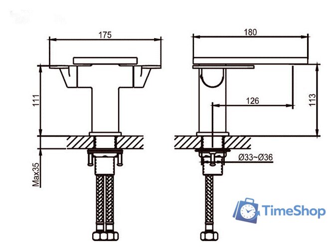 Смеситель Ahti Naantali NT204001 - Изображение №2 — Интернет-магазин Time-Shop