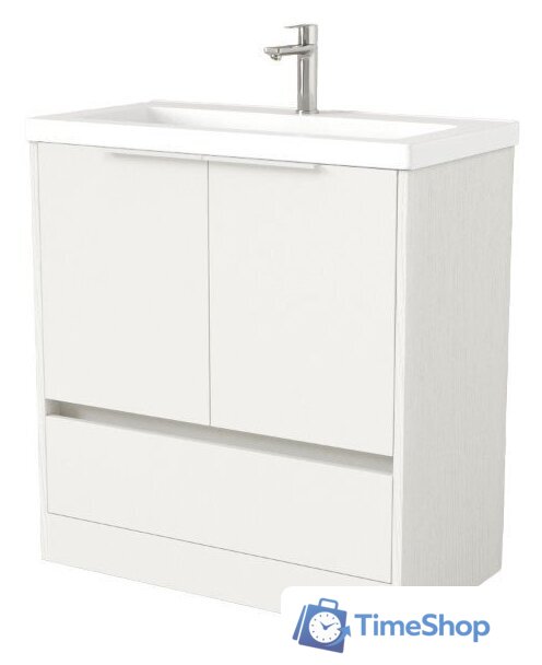  Дабер Тумба под умывальник 017 Тобага/Эридан 80 Т17.8Т.0.5Б (белый древесный/ручка белая) - Изображение №1 — Интернет-магазин Time-Shop