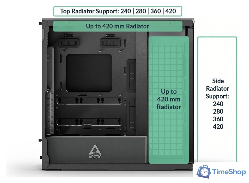 Корпус Arctic Xtender ACPCC00015A - Изображение №13 — Интернет-магазин Time-Shop