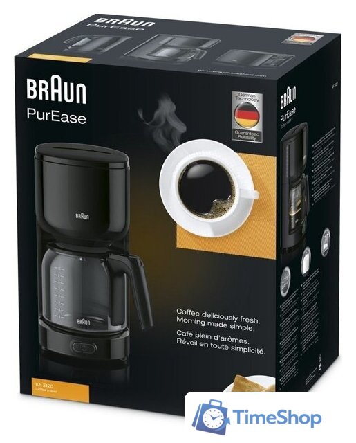 Капельная кофеварка Braun KF3120 BK - Изображение №3 — Интернет-магазин Time-Shop