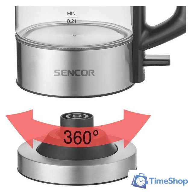 Электрический чайник Sencor SWK 160SS - Изображение №9 — Интернет-магазин Time-Shop
