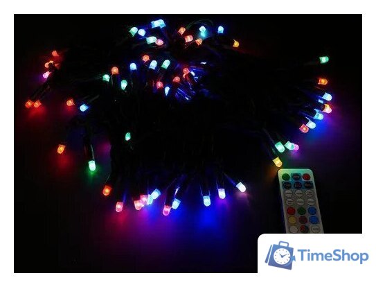 Светодиодная гирлянда ULED Стринг-лайт ULED-SL-100-24V-(B-ESR-RGB) - Изображение №1 — Интернет-магазин Time-Shop