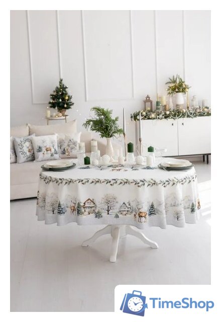 Скатерть Listelle Морозное утро 515812 - Изображение №1 — Интернет-магазин Time-Shop