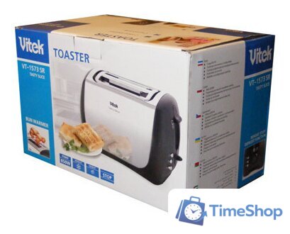 Тостер Vitek VT-1573 SR Tasty Slice - Изображение №2 — Интернет-магазин Time-Shop