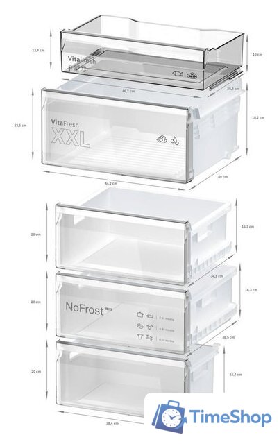 Холодильник Bosch Serie 4 KGN367LDF - Изображение №9 — Интернет-магазин Time-Shop