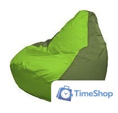 Кресло-мешок Flagman Груша Супер Мега 4XL Г5.1-164 (салатовый/оливковый) - Изображение №1 — Интернет-магазин Time-Shop