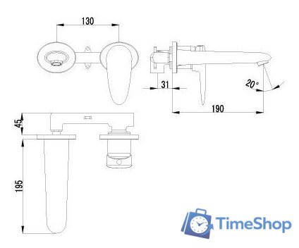 Смеситель Lemark Status [LM4426C] - Изображение №2 — Интернет-магазин Time-Shop