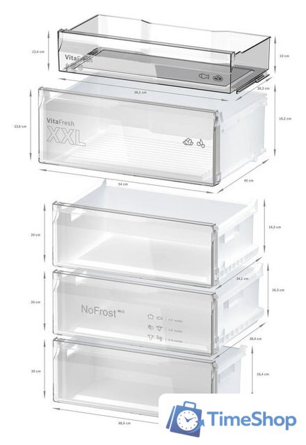 Холодильник Bosch Serie 4 KGN492LDF - Изображение №8 — Интернет-магазин Time-Shop