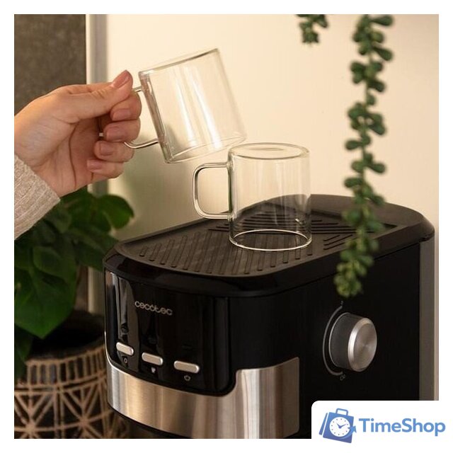 Рожковая кофеварка Cecotec Power Espresso 20 Pecan - Изображение №6 — Интернет-магазин Time-Shop