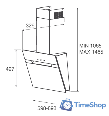 Кухонная вытяжка Jetair Bonny BL/90/A - Изображение №3 — Интернет-магазин Time-Shop