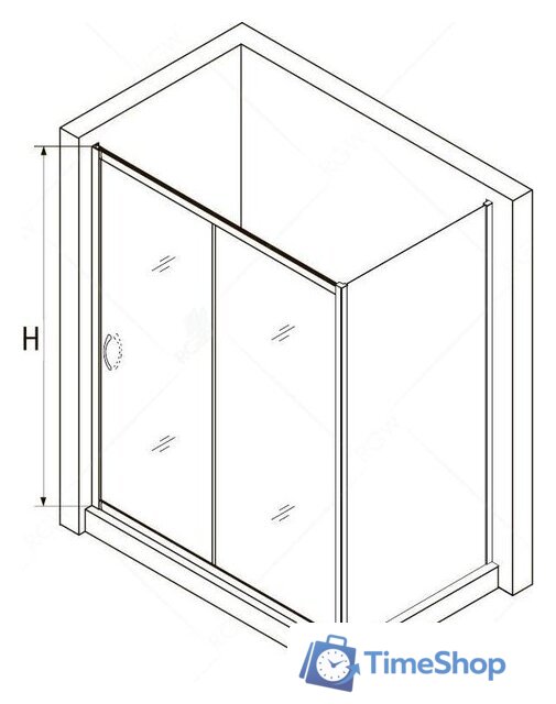 Душевой уголок RGW PA-76-1B (PA-016B + Z-060-2B) 350876168-14 160x80 (черный/прозрачное стекло) - Изображение №3 — Интернет-магазин Time-Shop