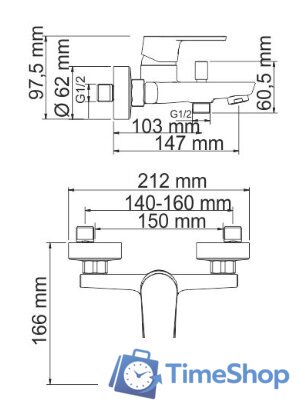 Смеситель Wasserkraft Dill 6101 - Изображение №3 — Интернет-магазин Time-Shop