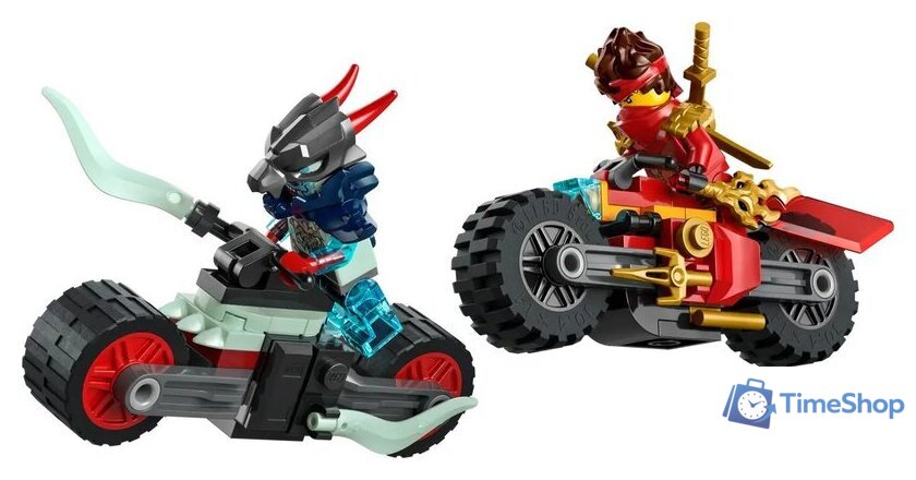 Конструктор LEGO Ninjago Скоростная гонка на мотоцикле Кая 71838 - Изображение №4 — Интернет-магазин Time-Shop