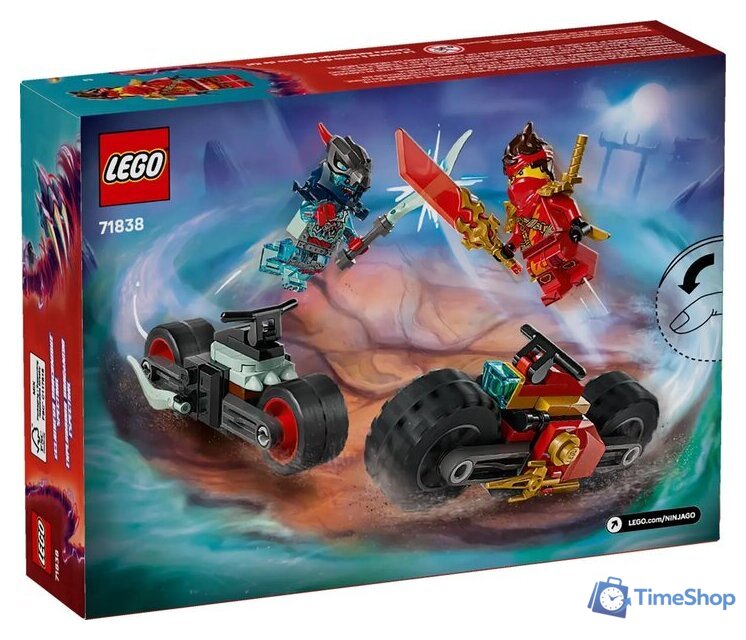Конструктор LEGO Ninjago Скоростная гонка на мотоцикле Кая 71838 - Изображение №2 — Интернет-магазин Time-Shop