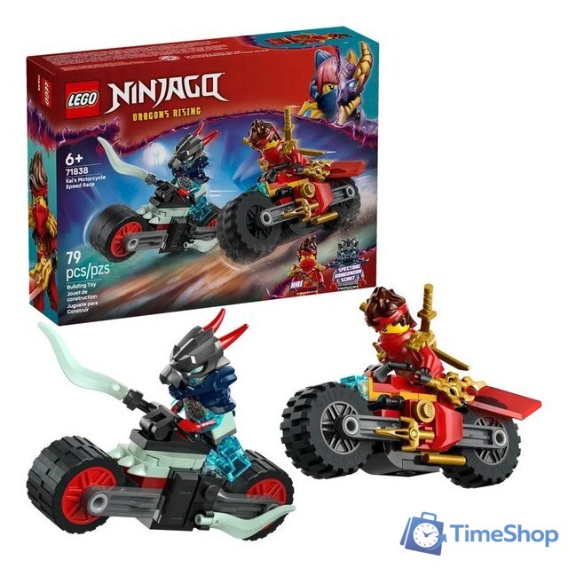 Конструктор LEGO Ninjago Скоростная гонка на мотоцикле Кая 71838 - Изображение №3 — Интернет-магазин Time-Shop