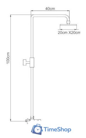 Душевая система  Ledeme L2409-1 - Изображение №2 — Интернет-магазин Time-Shop