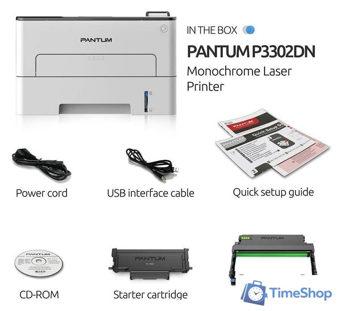 Принтер Pantum P3302DN - Изображение №3 — Интернет-магазин Time-Shop