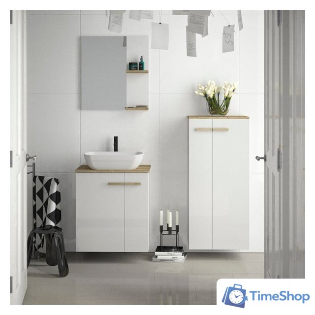  Lauter Тумба под умывальник Adri 59 (белый глянец) - Изображение №3 — Интернет-магазин Time-Shop