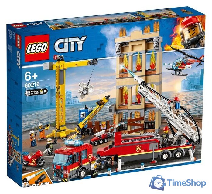 Конструктор LEGO City 60216 Центральная пожарная станция - Изображение №1 — Интернет-магазин Time-Shop